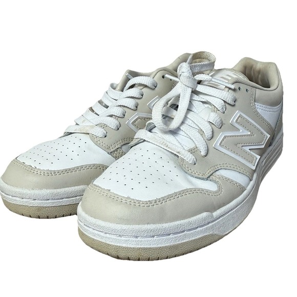 New Balance 480 Cream White Sneakers Women's EU 39.5 Court Style Women 8.5 - Picture 2 of 10